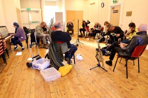 50/50 musical improvisation event sponsored by Midcounties Co-op